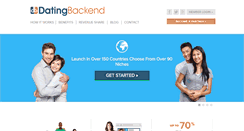 Desktop Screenshot of datingbackend.com